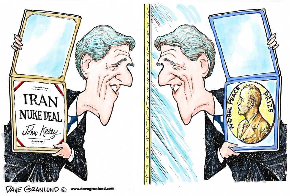  KERRY REFLECTS ON IRAN NUKE DEAL by Dave Granlund