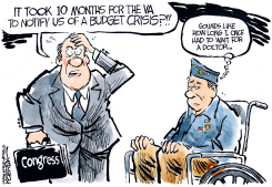 VA BUDGET CRISIS by Jeff Koterba