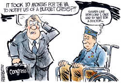 VA BUDGET CRISIS by Jeff Koterba