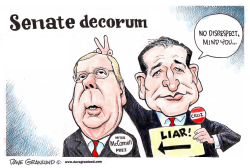 CRUZ AND SENATE DECORUM by Dave Granlund