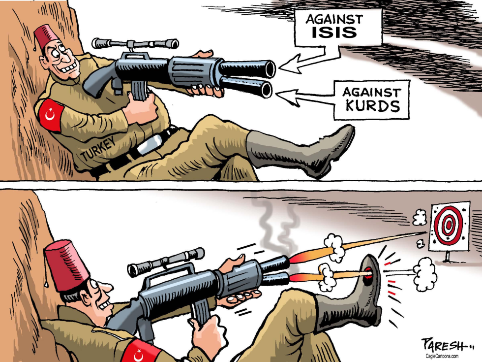  TURKEY FIGHTS ISIS by Paresh Nath