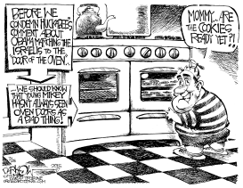 HUCKABEE'S OVEN DOOR by John Darkow