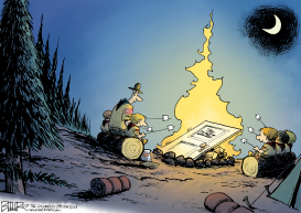 CAMPFIRE TOLERANCE by Nate Beeler