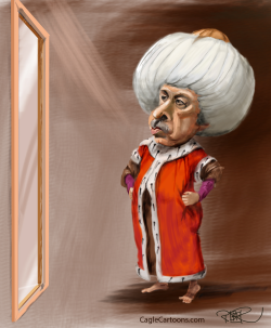 ERDOGAN IN OTTOMAN DRESS by Riber Hansson