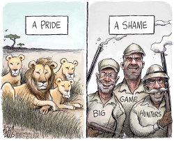 CECIL THE LION by Adam Zyglis