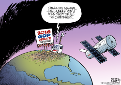 FIRST GOP DEBATE by Nate Beeler