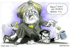 MERKEL Y TSIPRAS by Taylor Jones