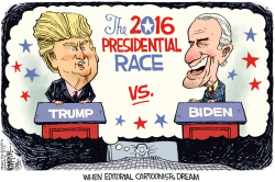 TRUMP VS BIDEN by Rick McKee