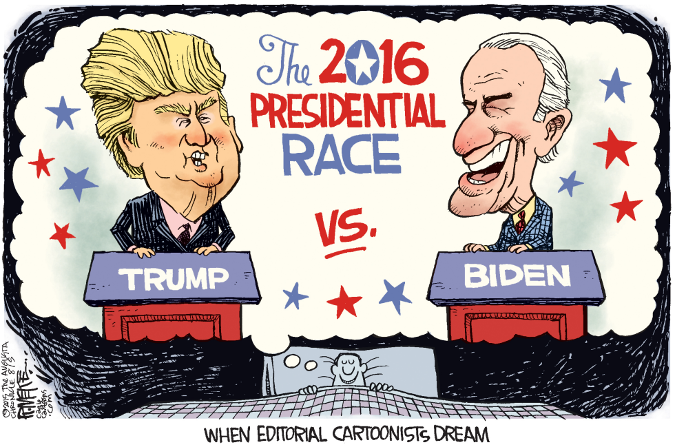  TRUMP VS BIDEN by Rick McKee