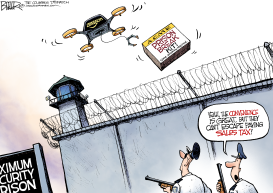 PRISON DELIVERY by Nate Beeler