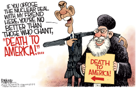 OBAMA IRAN SPEECH by Rick McKee