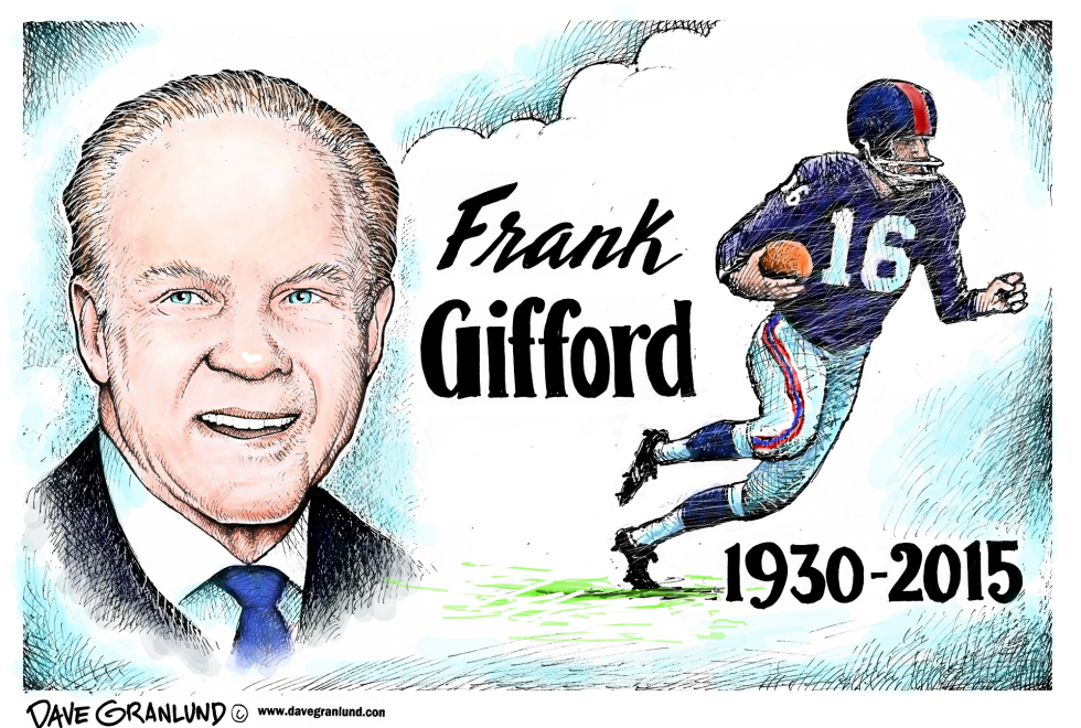  FRANK GIFFORD TRIBUTE by Dave Granlund