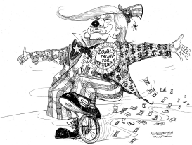 TRUMP ON PROMO TOUR by Petar Pismestrovic