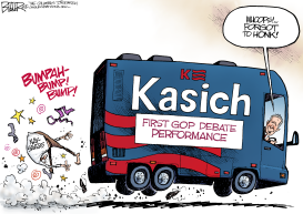 KASICH THE DEBATER by Nate Beeler