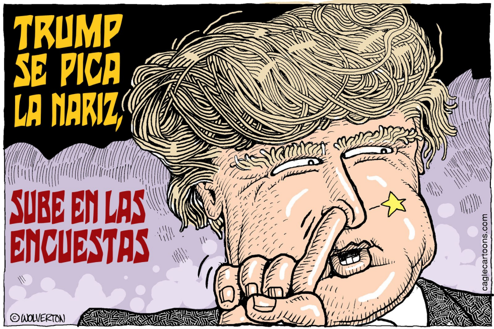  TRUMP SE PICA LA NARIZ  by Wolverton