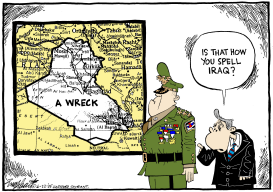 IRAQ WAR by Bob Englehart