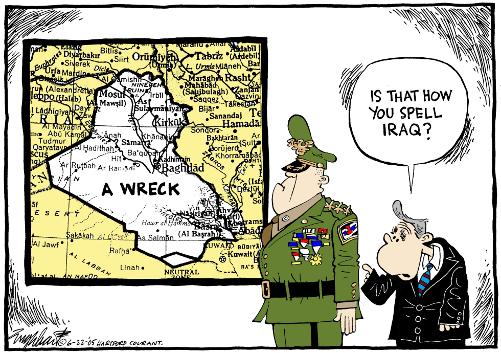  IRAQ WAR by Bob Englehart