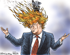 TRUMP ON FIRE by Kevin Siers