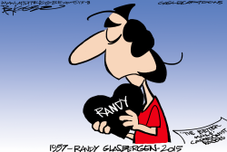 RANDY GLASBERGEN -RIP by Milt Priggee