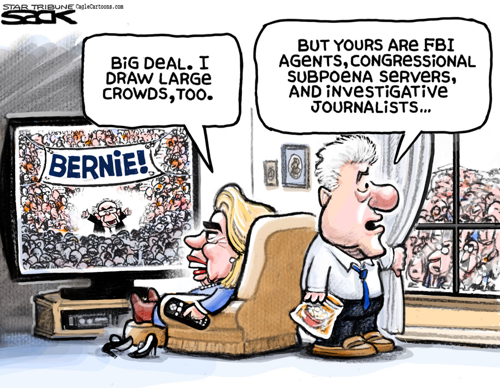  HILLARY'S FOLLOWING by Steve Sack