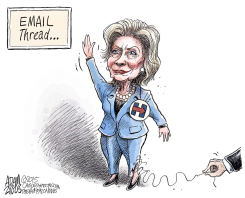 HILLARY'S PANTSUIT by Adam Zyglis