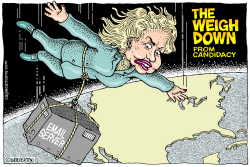 HILLARY'S WEIGH DOWN by Wolverton