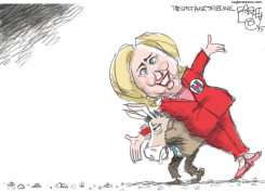 HEFTING HILLARY by Pat Bagley