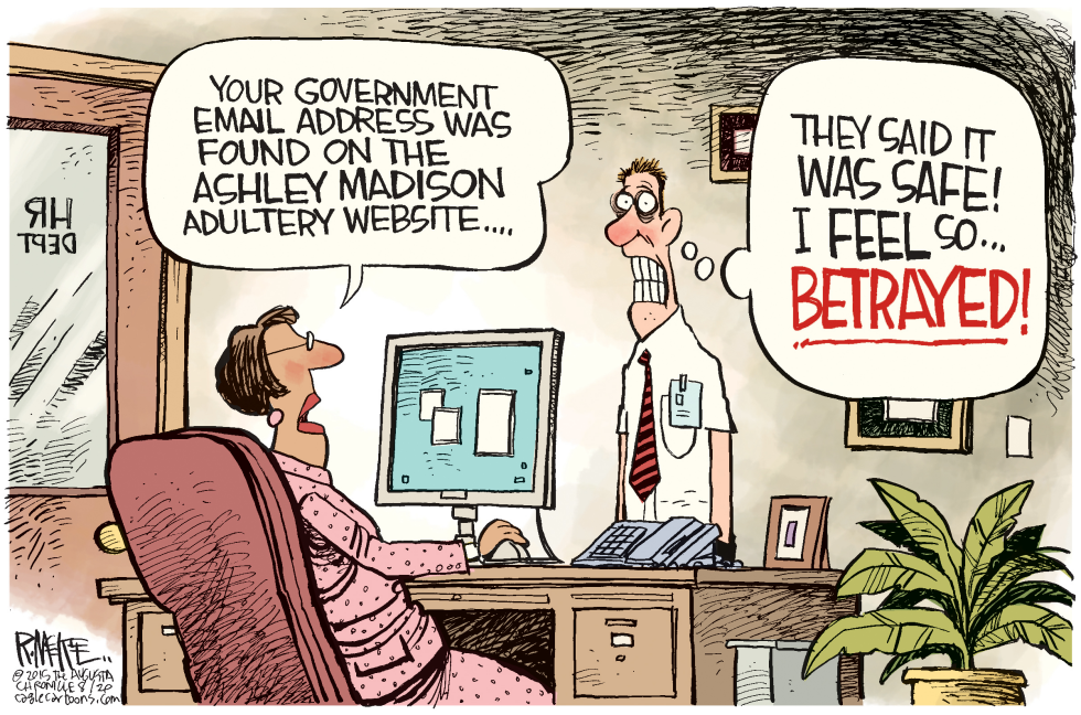  ASHLEY MADISON by Rick McKee