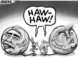 HILLARY 'N' TRUMP  by Steve Sack