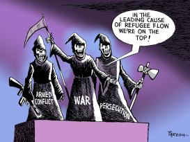 REFUGEE FLOW CAUSE by Paresh Nath