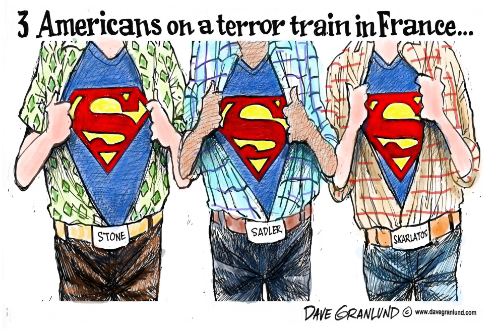  THREE AMERICAN HEROES by Dave Granlund