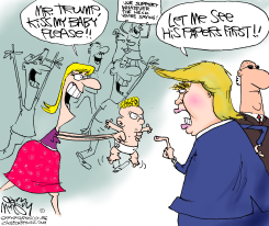 TRUMP BABY KISSES by Gary McCoy