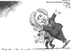 SOPESANDO A HILLARY by Pat Bagley