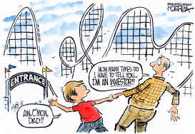 INVESTOR ROLLER COASTER by Jeff Koterba