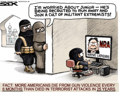 NRA TERROR by Steve Sack