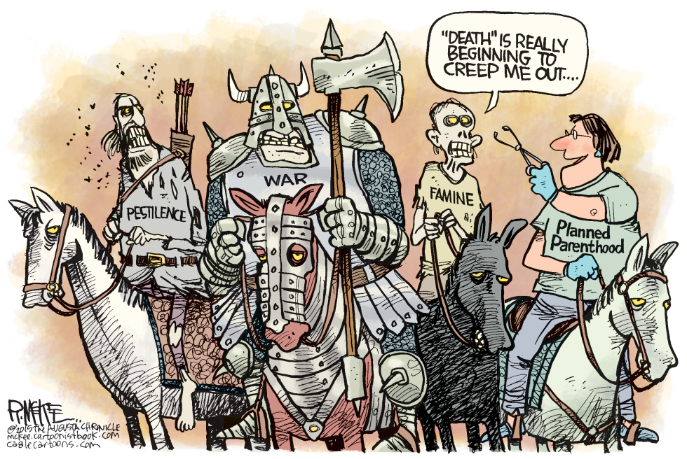  FOUR HORSEMEN by Rick McKee