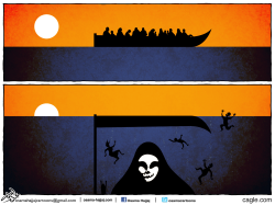 MIGRANTS DEATHS by Osama Hajjaj