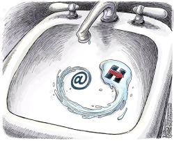 HILLARY'S EMAIL by Adam Zyglis