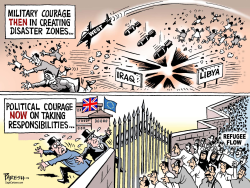 WEST AND REFUGEE FLOW by Paresh Nath