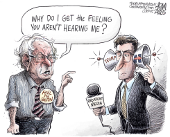 BERNIE SANDERS CAMPAIGN by Adam Zyglis