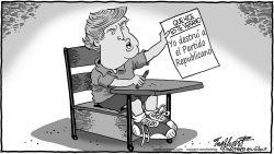 TRUMP DESTRUYE AL GOP by Bob Englehart