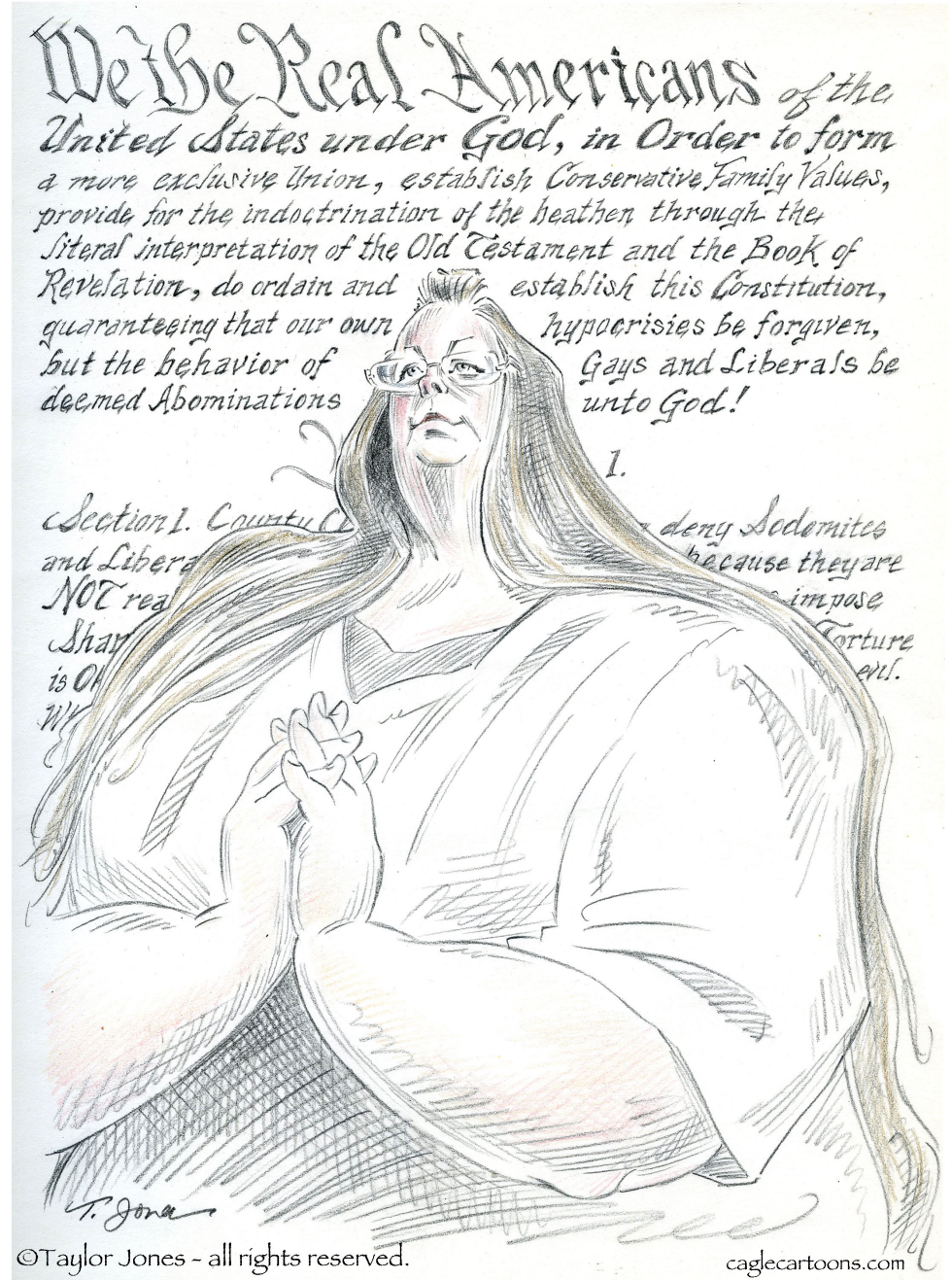  AMERICAN SKETCHBOOK - KIM DAVIS  by Taylor Jones