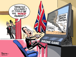 BRITISH STRIKE IN SYRIA by Paresh Nath