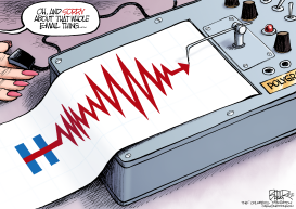 CLINTON CONTRITION by Nate Beeler