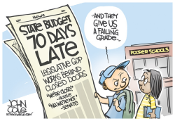 LOCAL NC  BUDGET DELAY by John Cole