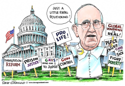 POPE FRANCIS AND CONGRESS by Dave Granlund