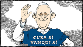 EL PAPA FRANCISCO EN AMERICA  by Bob Englehart