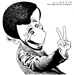 IRAN PRESIDENT MAHMOUD AHMADINEJAD by Osmani Simanca