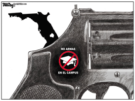 ARMAS EN EL CAMPUS  by Bill Day