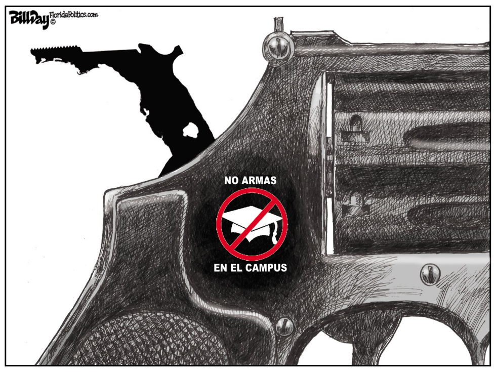  ARMAS EN EL CAMPUS  by Bill Day